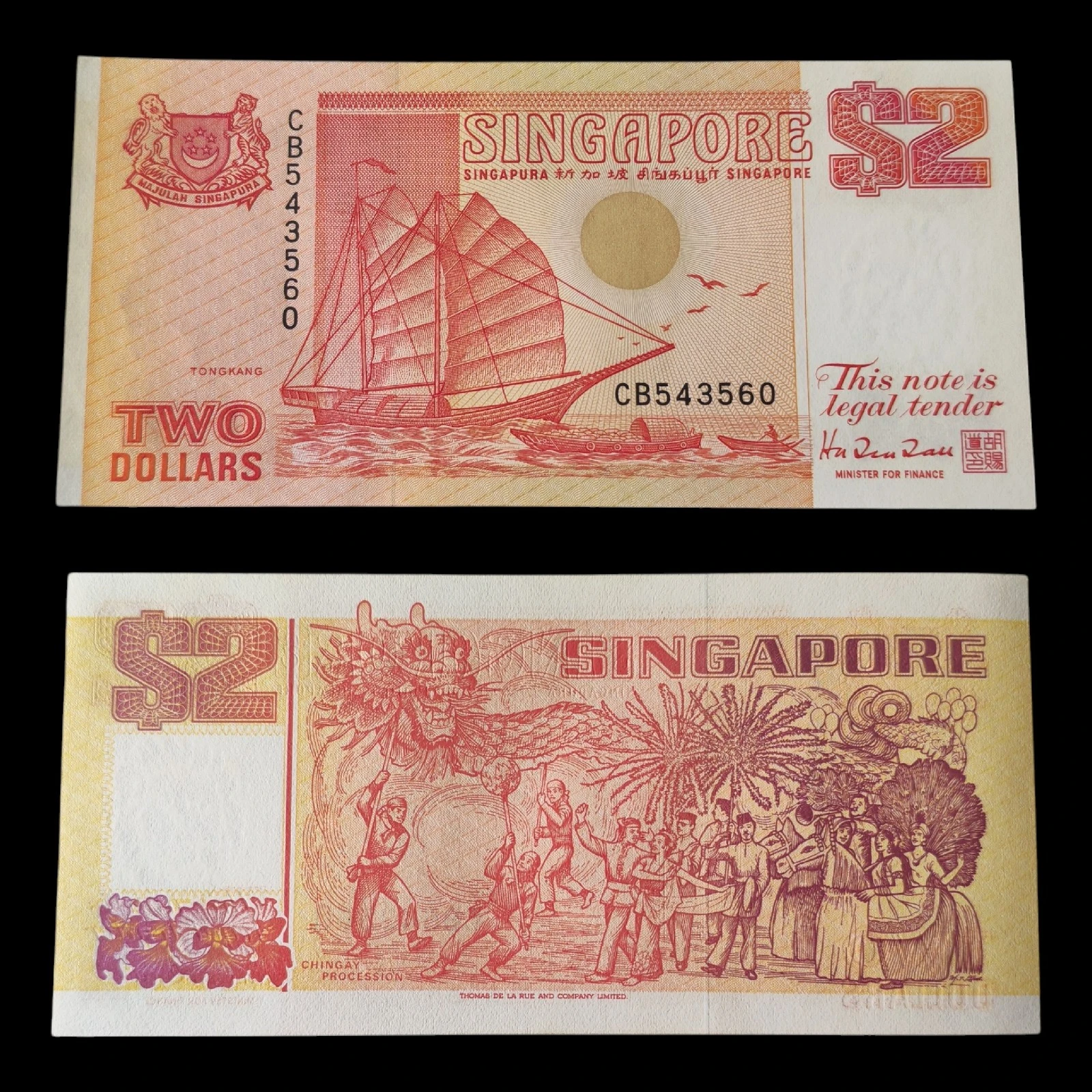 ° Singapur 2 dolares UNC