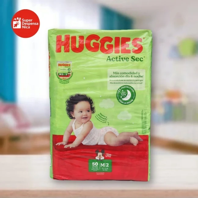Pañales Huggies Active Sec Talla M