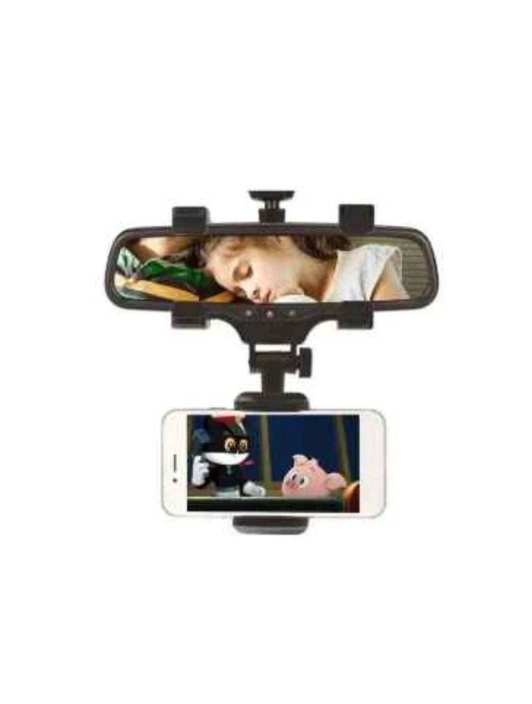 Soporte Porta Celular Auto En Espejo Retrovisor