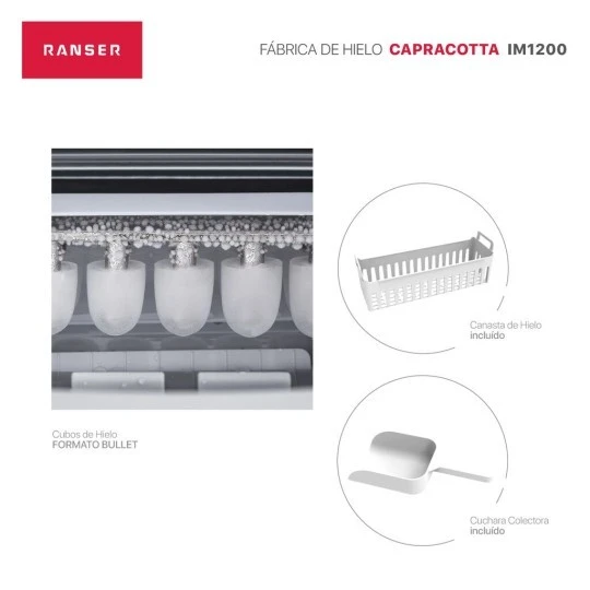 FABRICA DE HIELO RANSER CAPRACOTTA AUTOMATICA ‼️SOLO POR PEDIDOS‼️ 2
