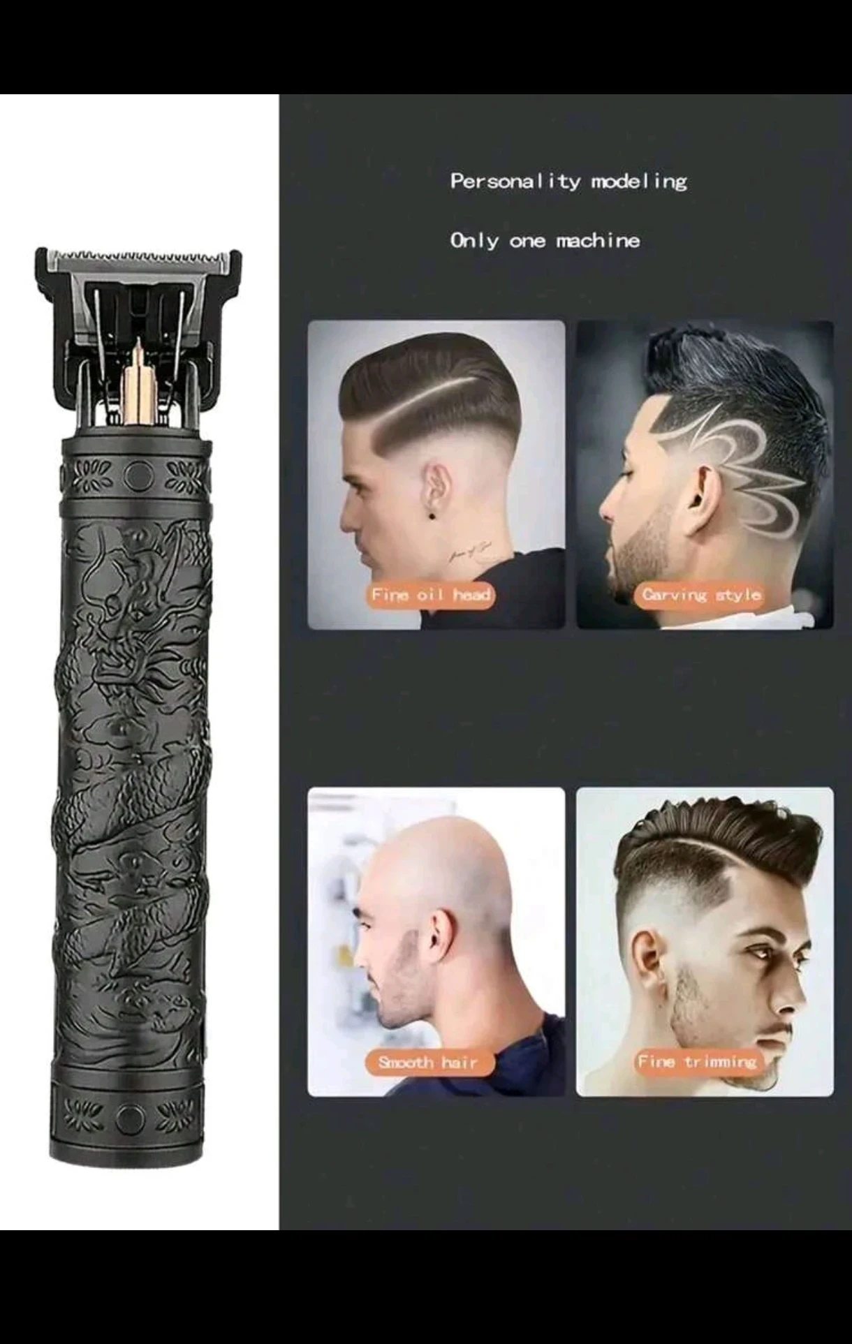 Máquina Patillera Profesional Inalámbrica WEEME - Edición Dragón Imperial 5
