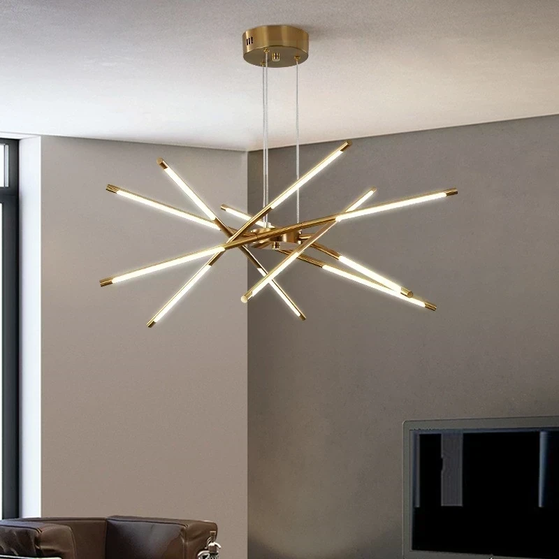 LAMPARA COLGANTE LED ARAÑA GOLD 71W  3