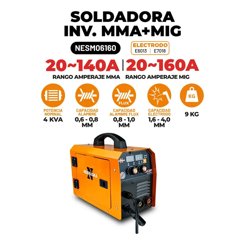 Soldadora Nebraska nesm06160 color naranja claro 2