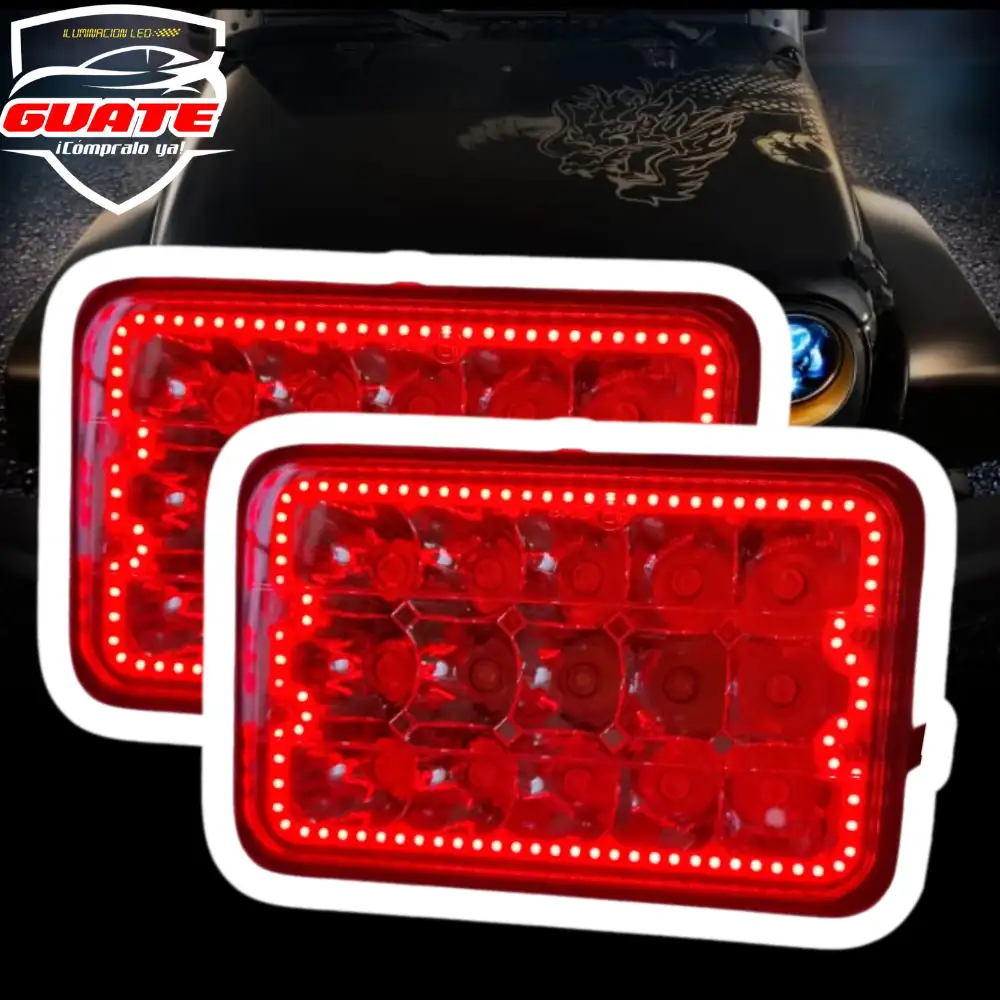 SILVINES LED 4X6 DRL ROJO
