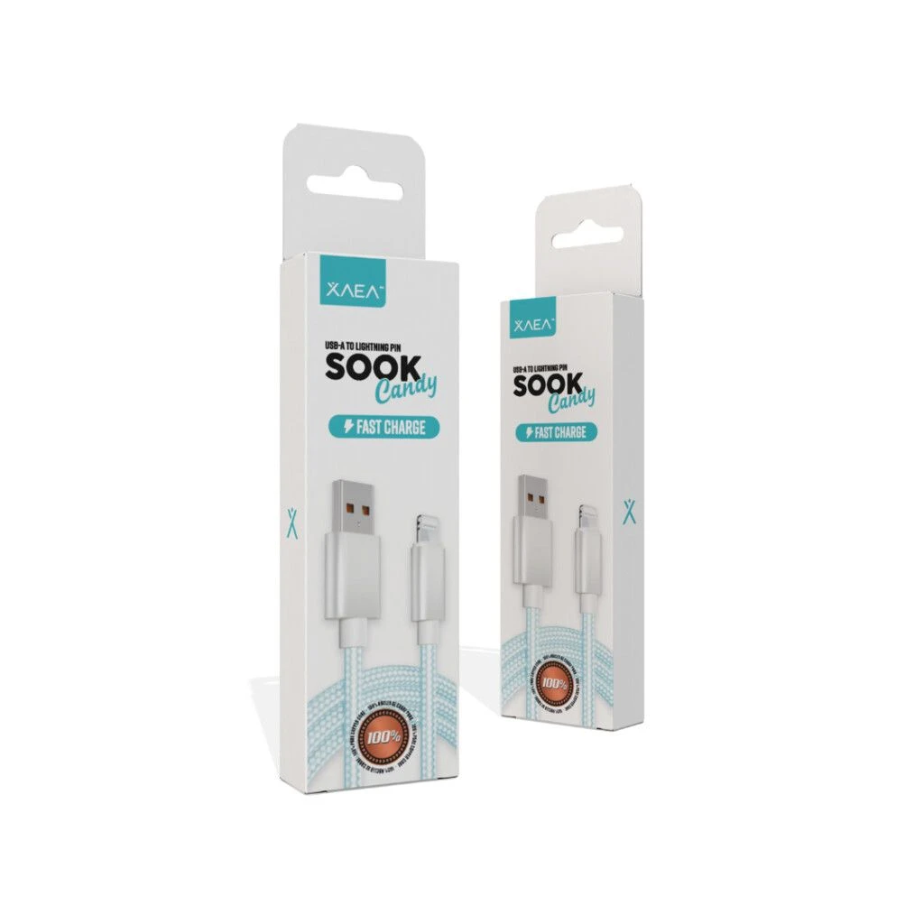 CABLE USB LIGHTNING MODX-092 – SOOK CANDY – XAEA – VERDE 5
