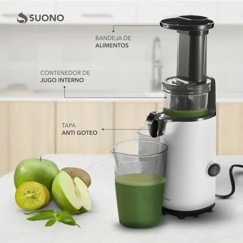 MINI JUGUERA ELECTRICA SUONO MAYOR OXIDACION DE JUGO 600ML  5