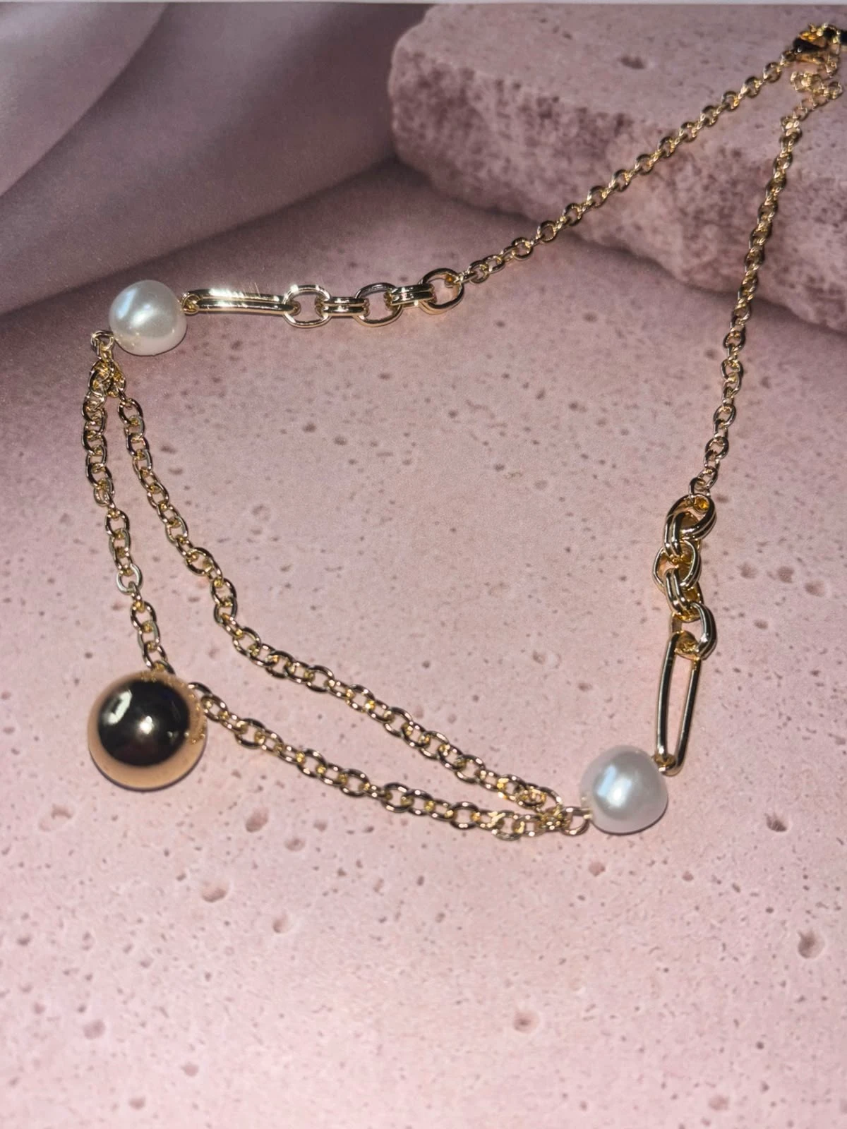collar oro doble laminado 