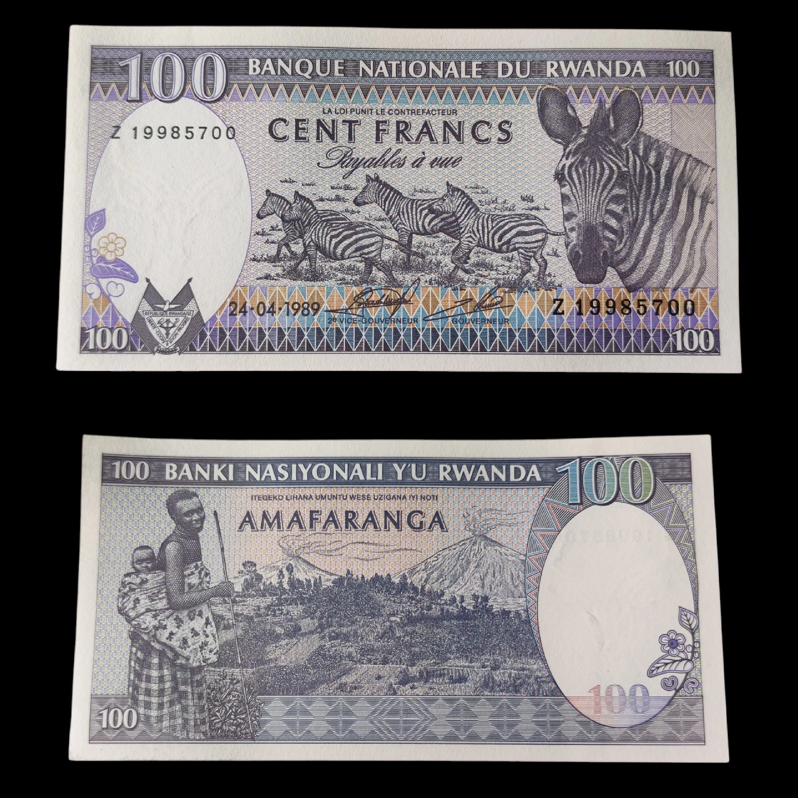 ° Ruanda 100 Francos UNC
