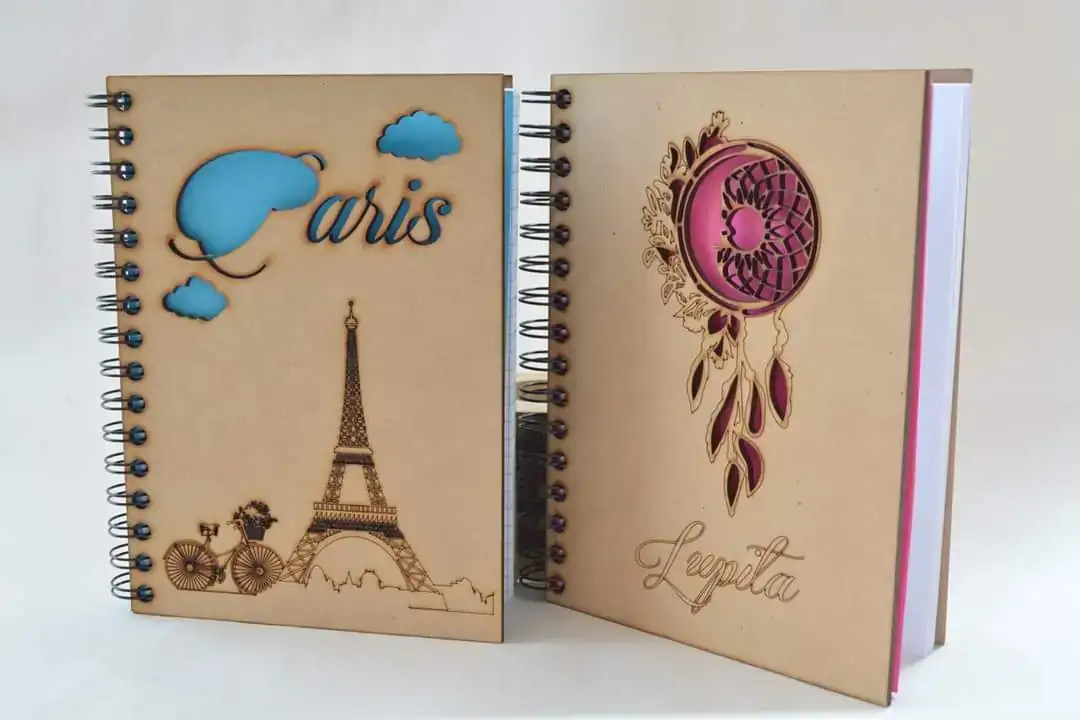 Libreta personalizada 90 hojas cuadros o rayas  2