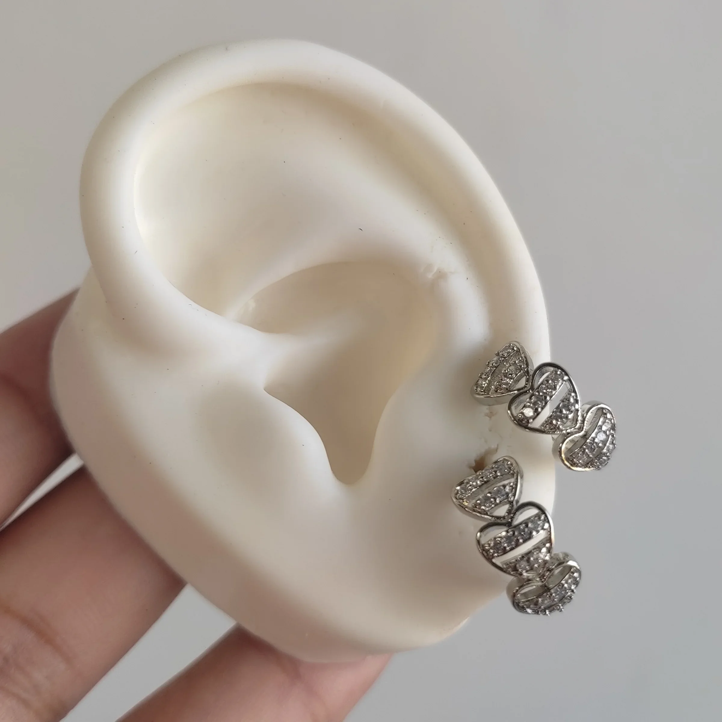 HOOPS CORAZONES SILVER