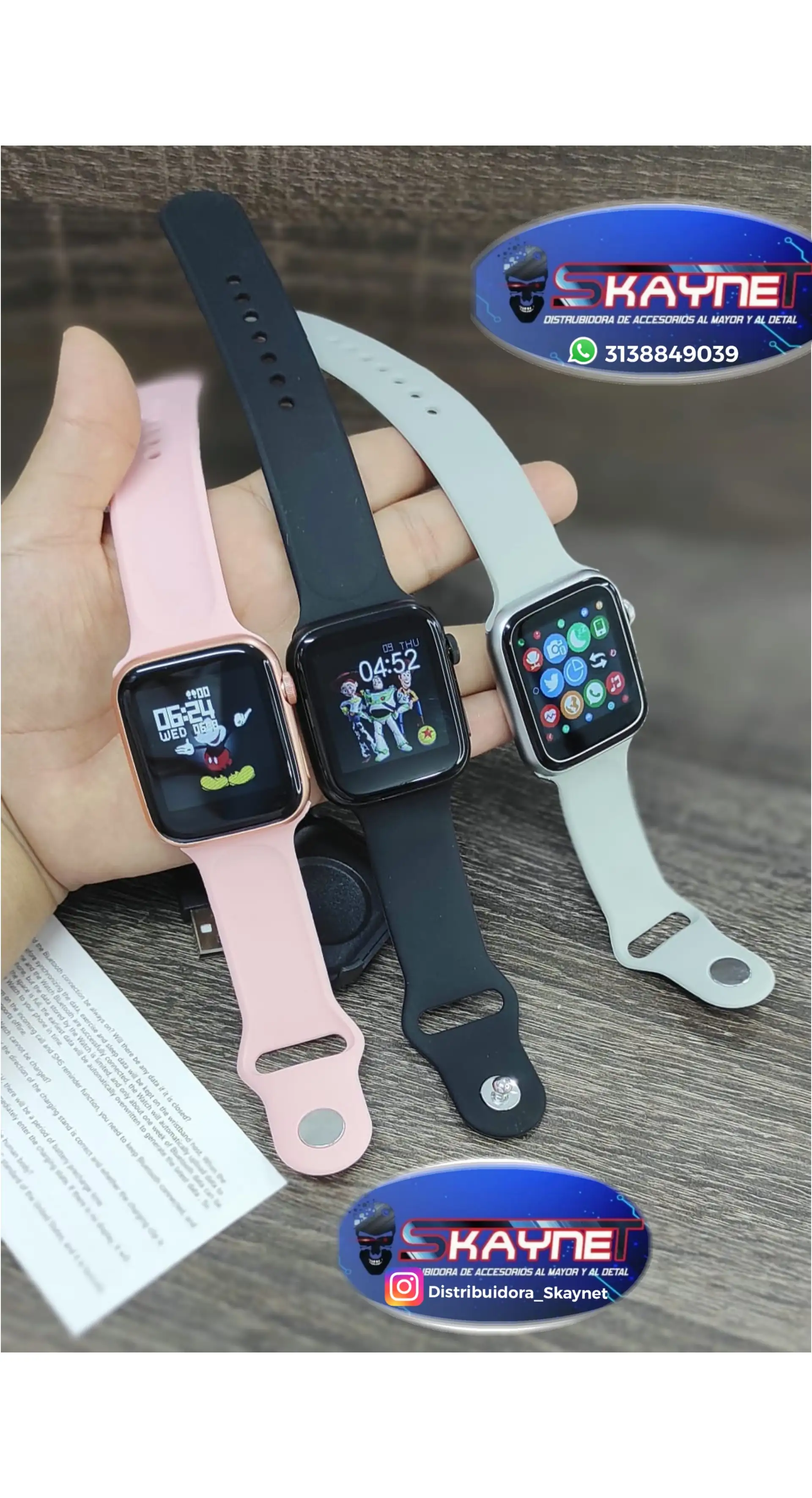 🤍🖤🌸⌚️RELOJ SMARWATCH serie 7 ⌚️🌸🖤🤍liquidación de bodega 