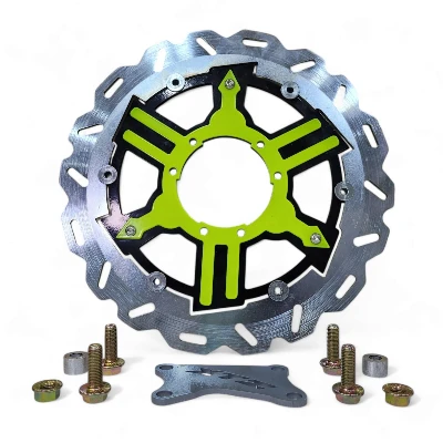 DIS Xtz 125 / DIS Xtz 150 / DIS Xtz 250 Disco flotante Amarillo limon 320 mmIncluye accesorios de instalación