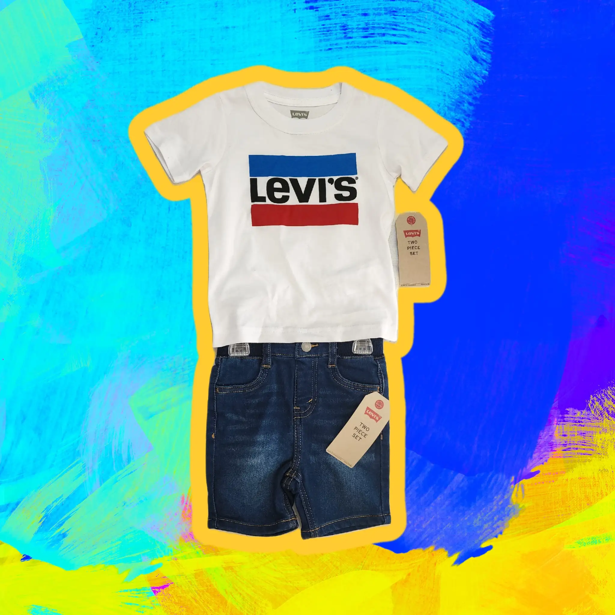Conjunto de niño bicolor 