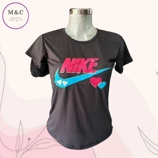 Playera Med basica estampada 9