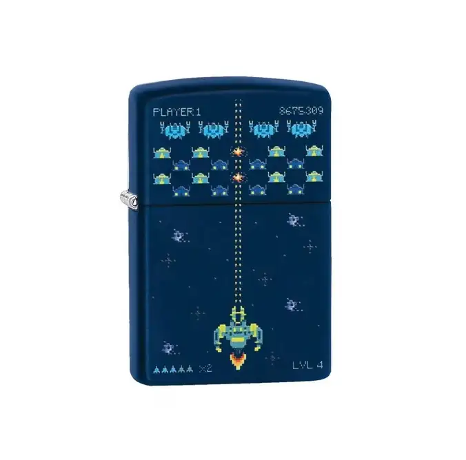 Zippo Pixel Game Design Azul