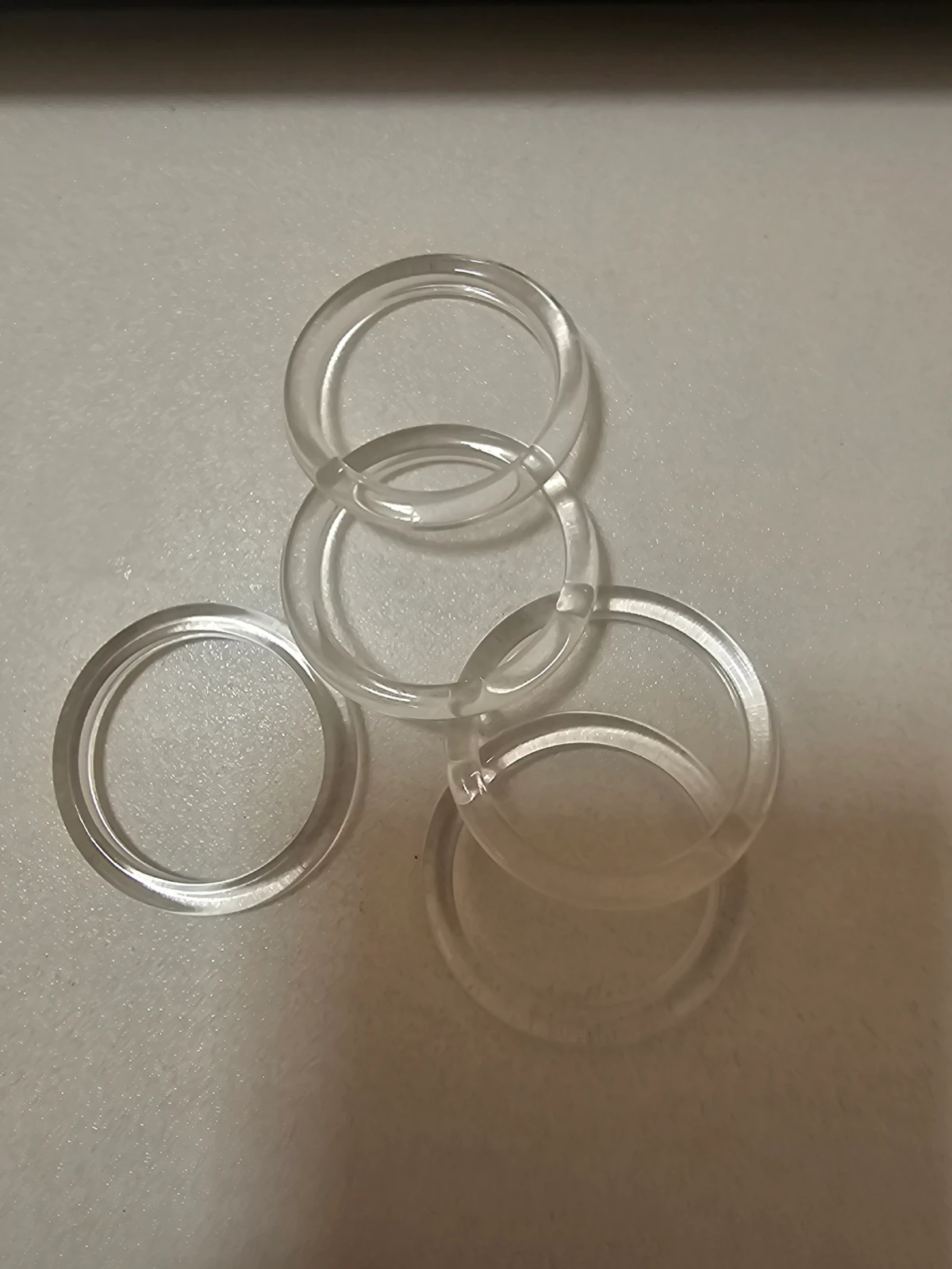 Argollas acrilicas 1.5"