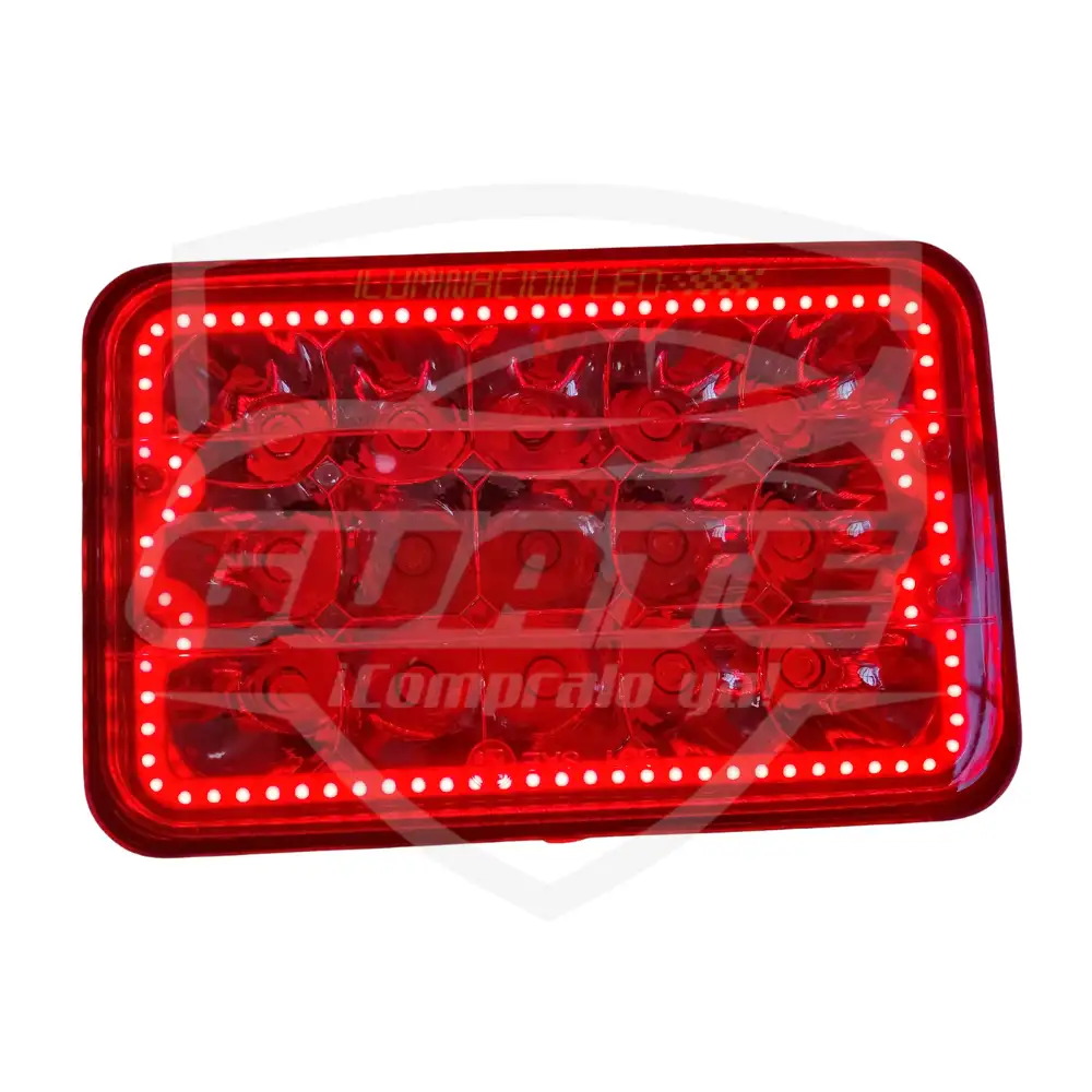 SILVINES LED 4X6 DRL ROJO 4