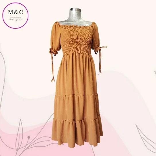 Vestido drapeado Mediano