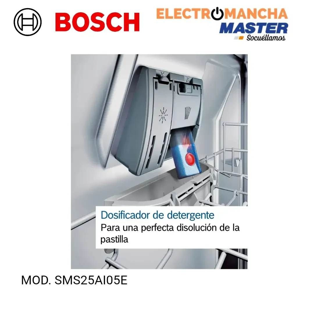 LAVAVAJILLAS BOSCH SMS25AI05E INOX. 12 CUBIERTOS CLASE E  3