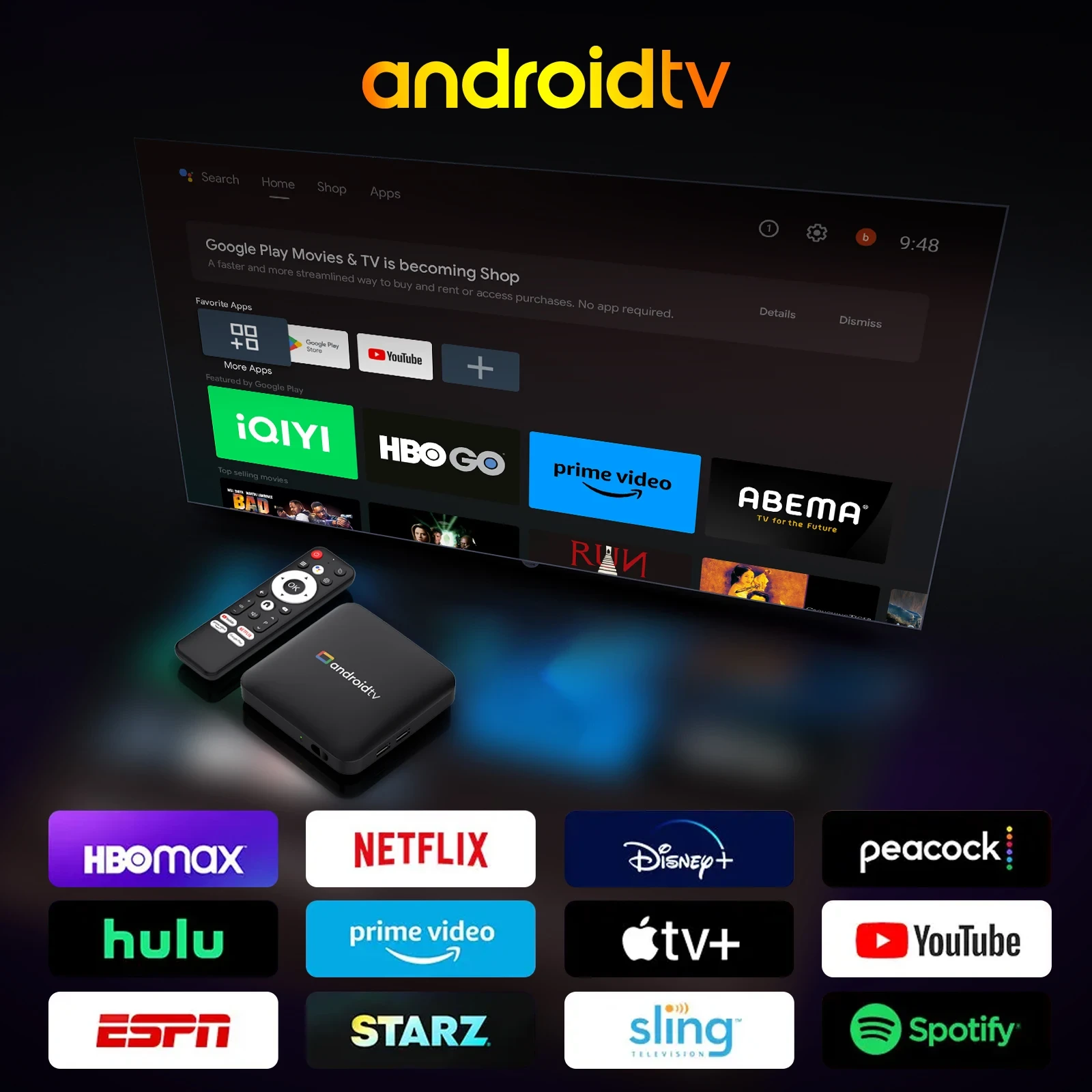 TV BOX ANDROID 14 X VOZ 8