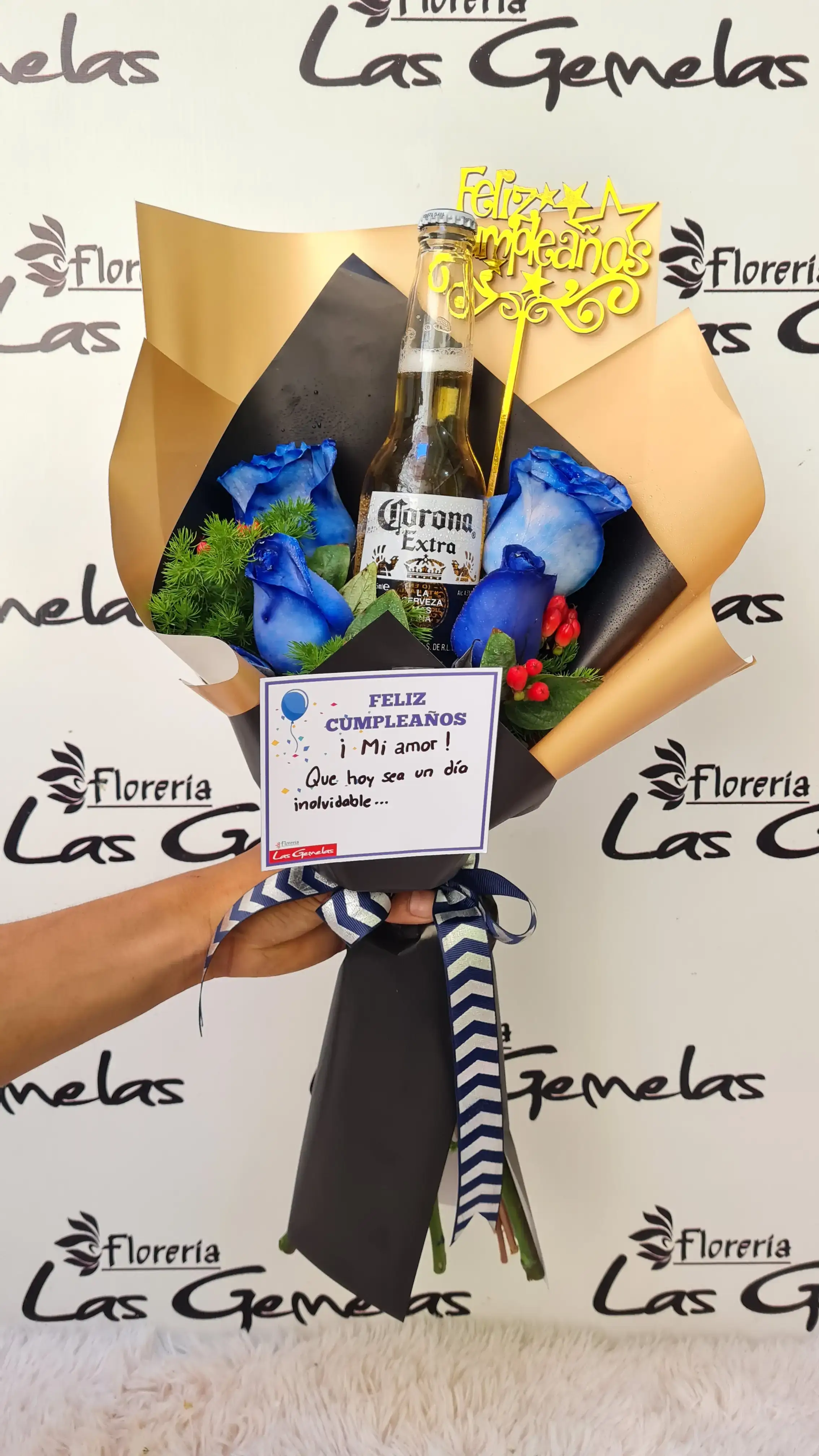 Azul celebración