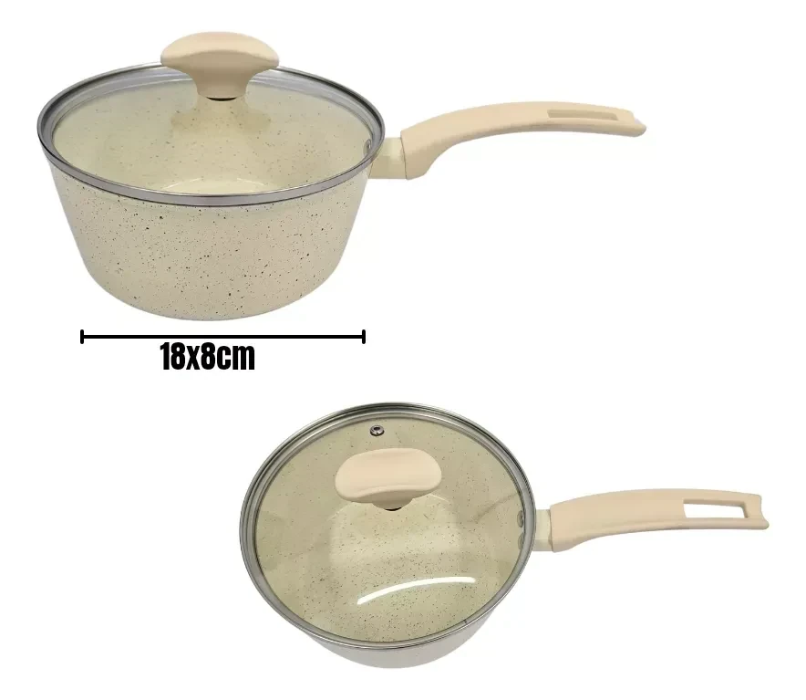 Batería Cocina Cerámica Granito Suka Apta Inducción 3