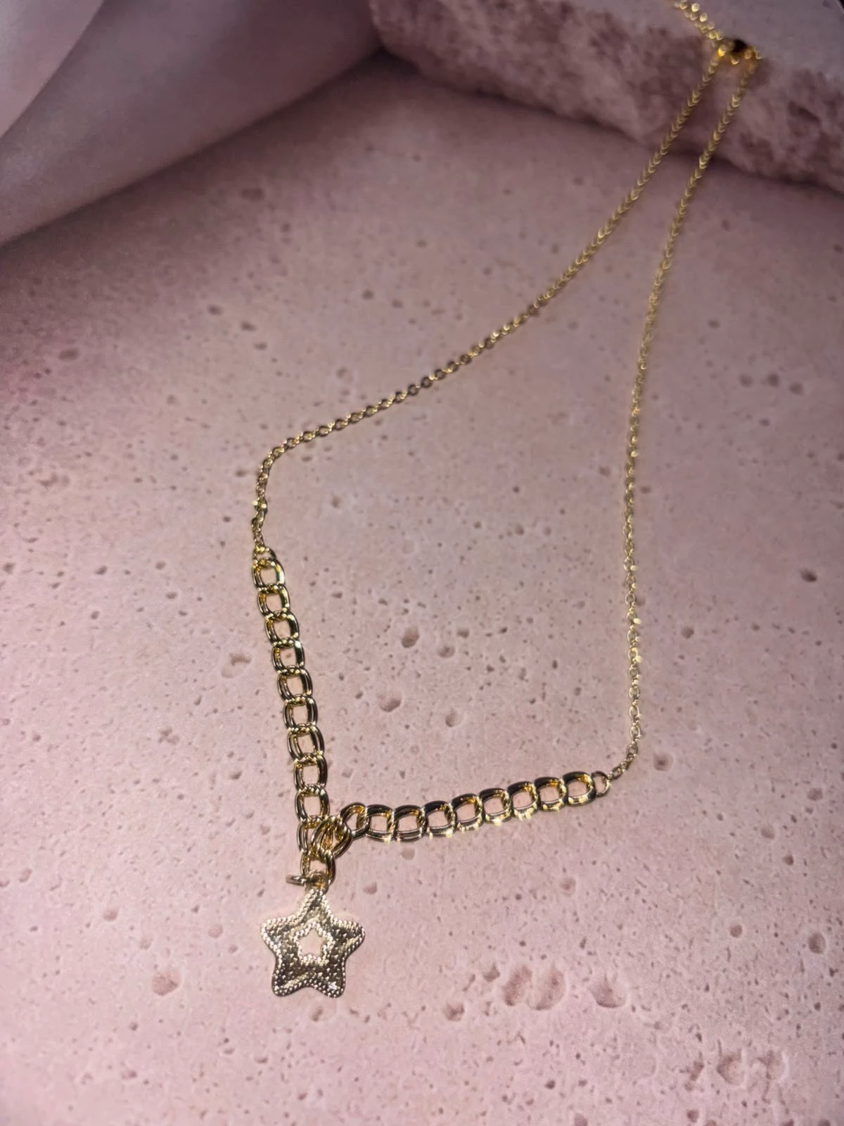 collar oro doble laminado 