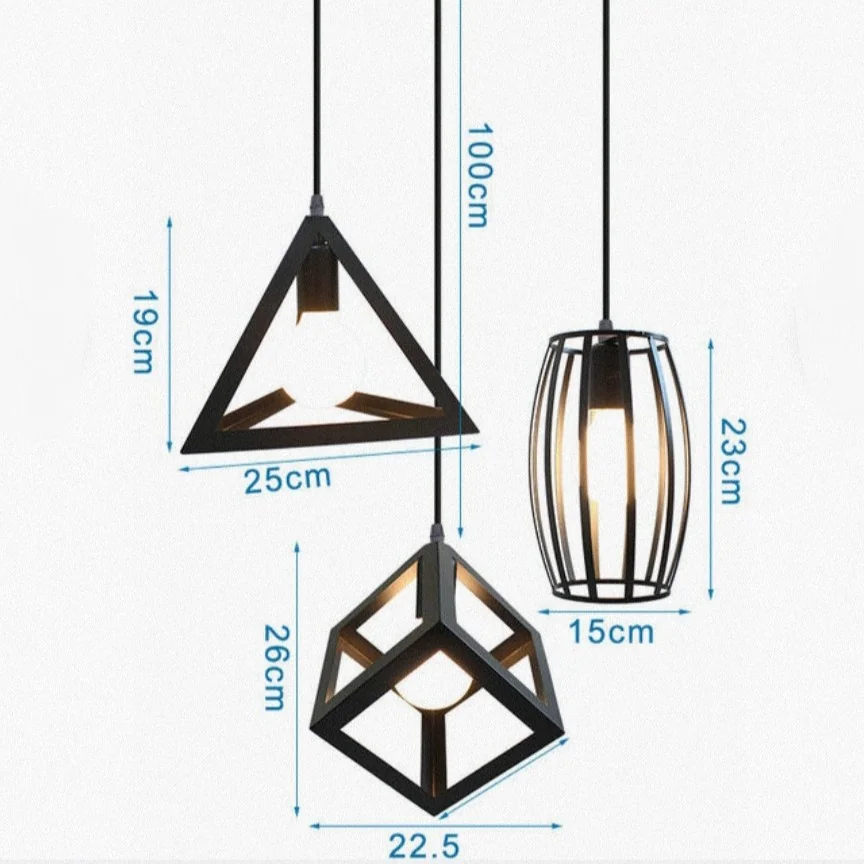 Lámpara Colgante Estilo Geometríco 8
