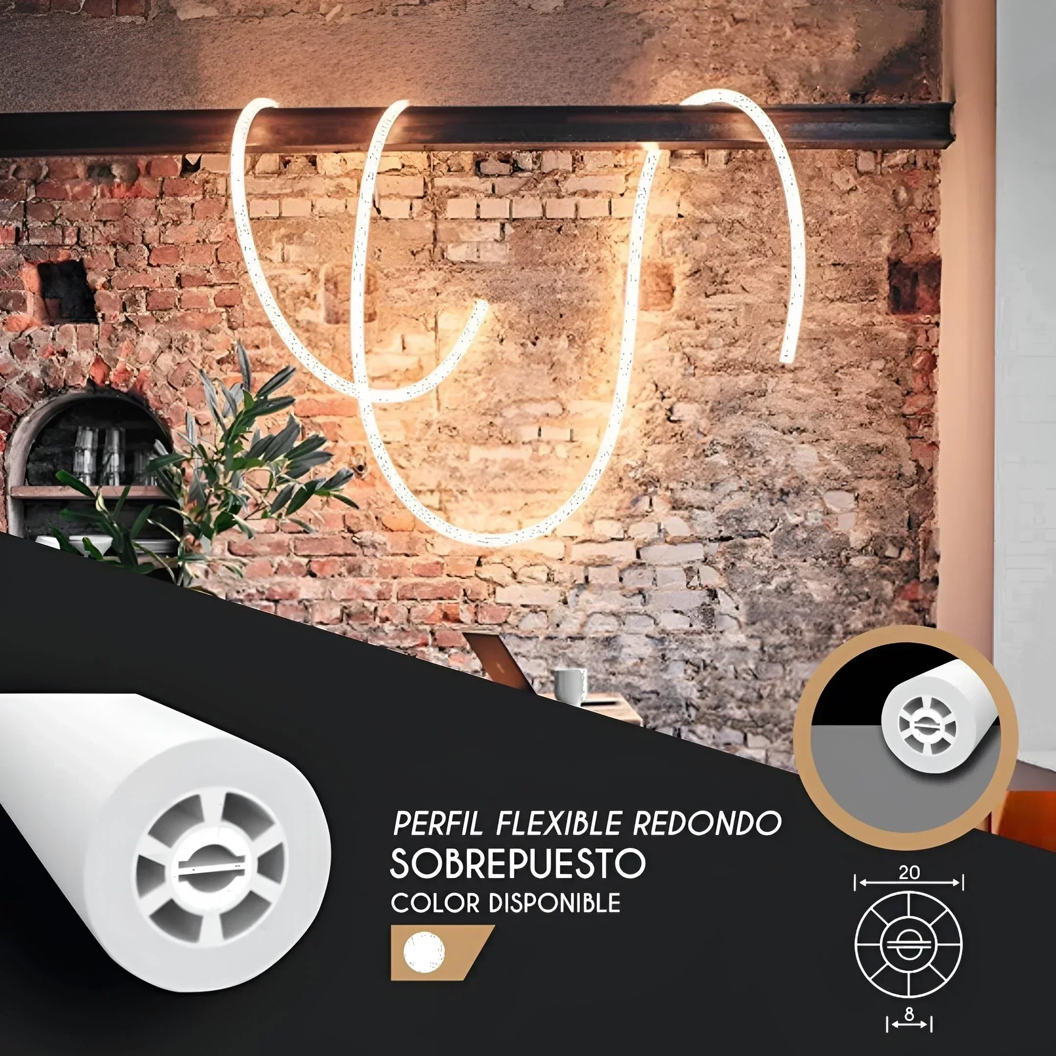 PERFIL FLEXIBLE REDONDO 