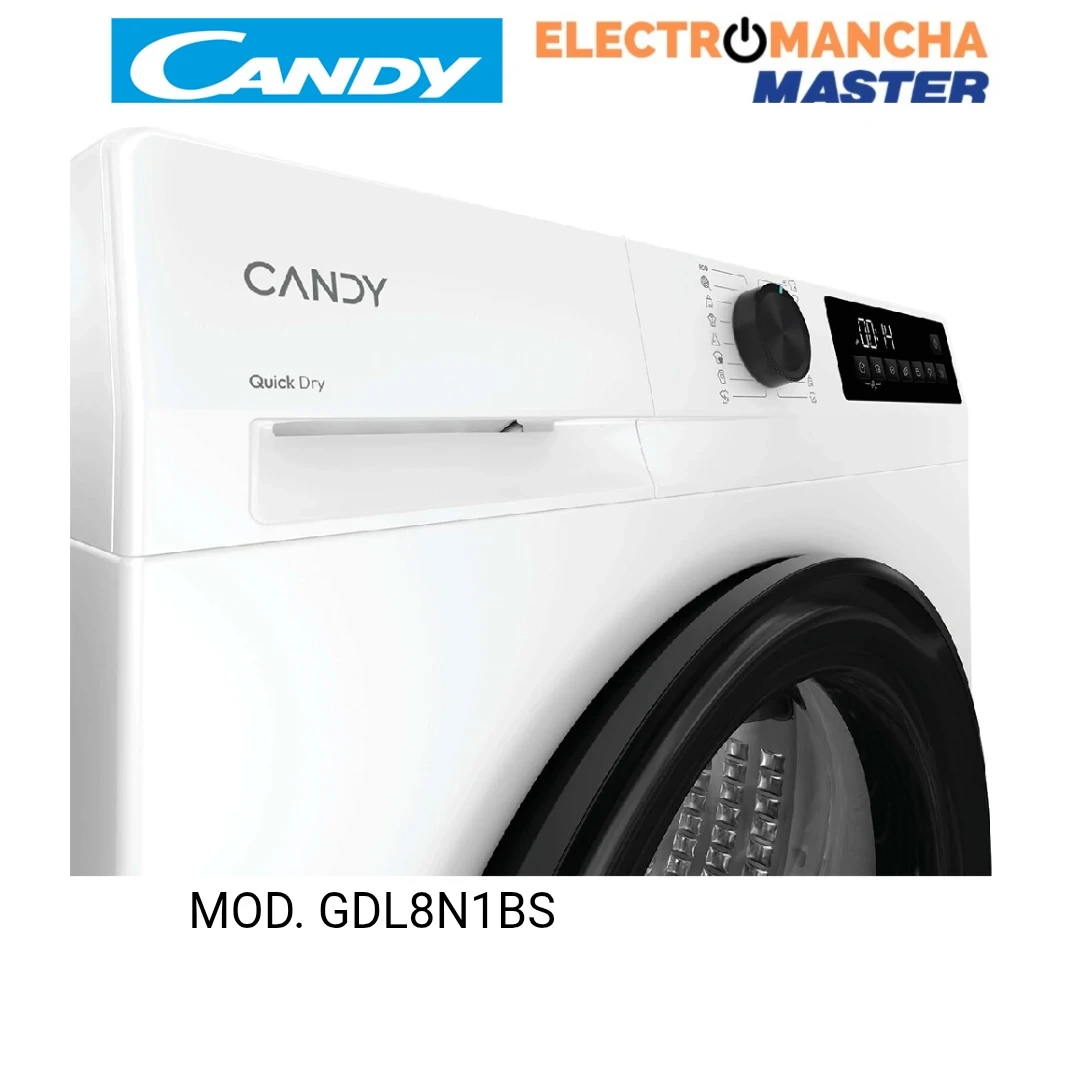 SECADORA CANDY GDL8N1BS 8 KILOS BOMBA DE CALOR CLASE E 5