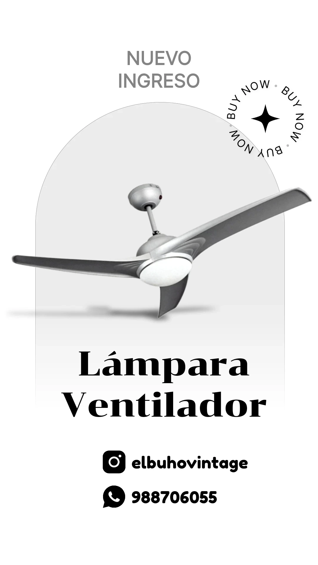 Lámpara Ventilador 42" 