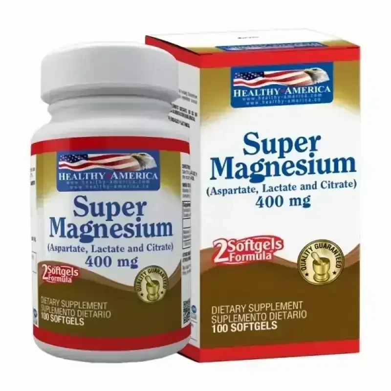 Super Magnesium por 400mg , 100 softgels