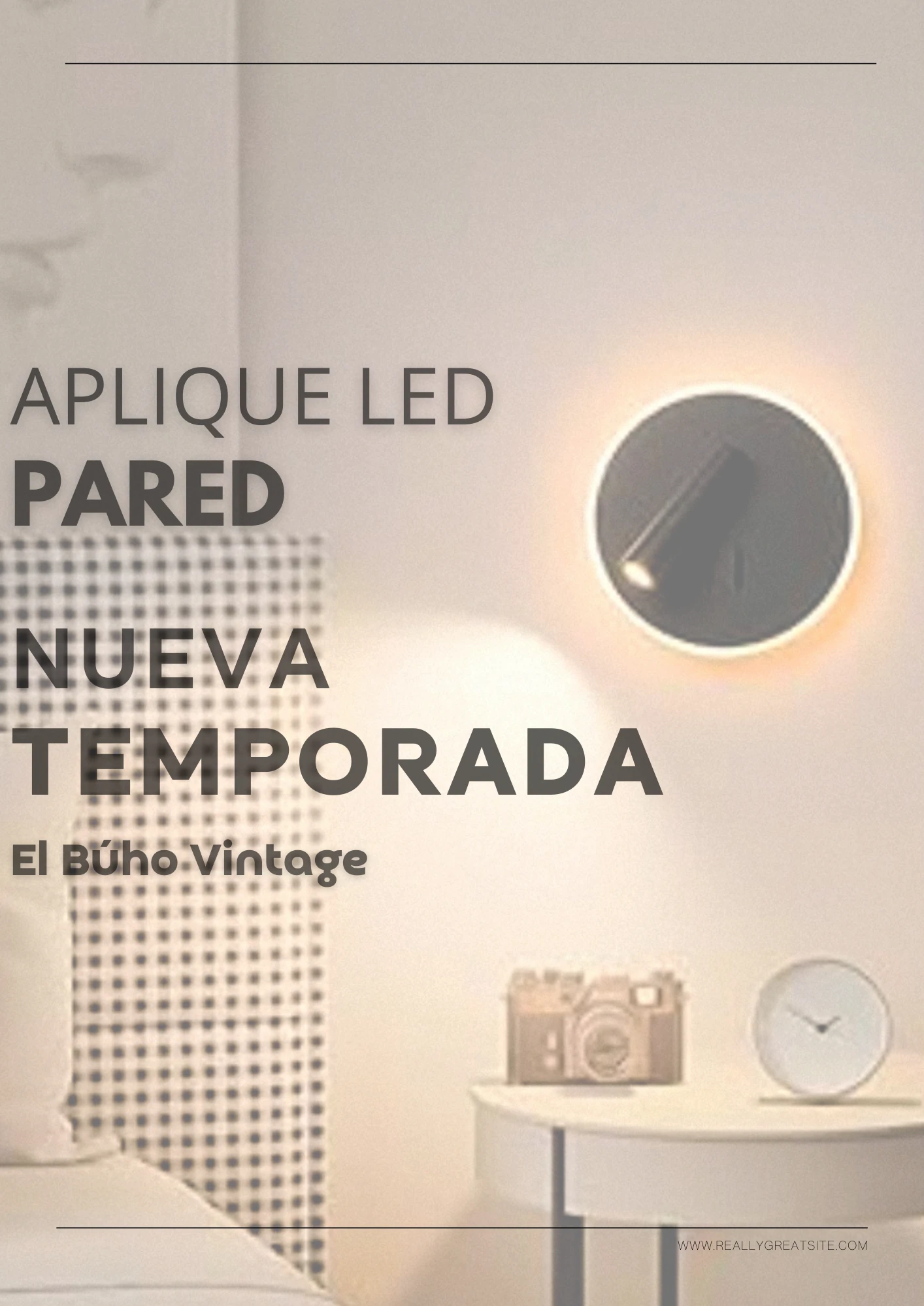 Aplique LED decorativa para Paredes