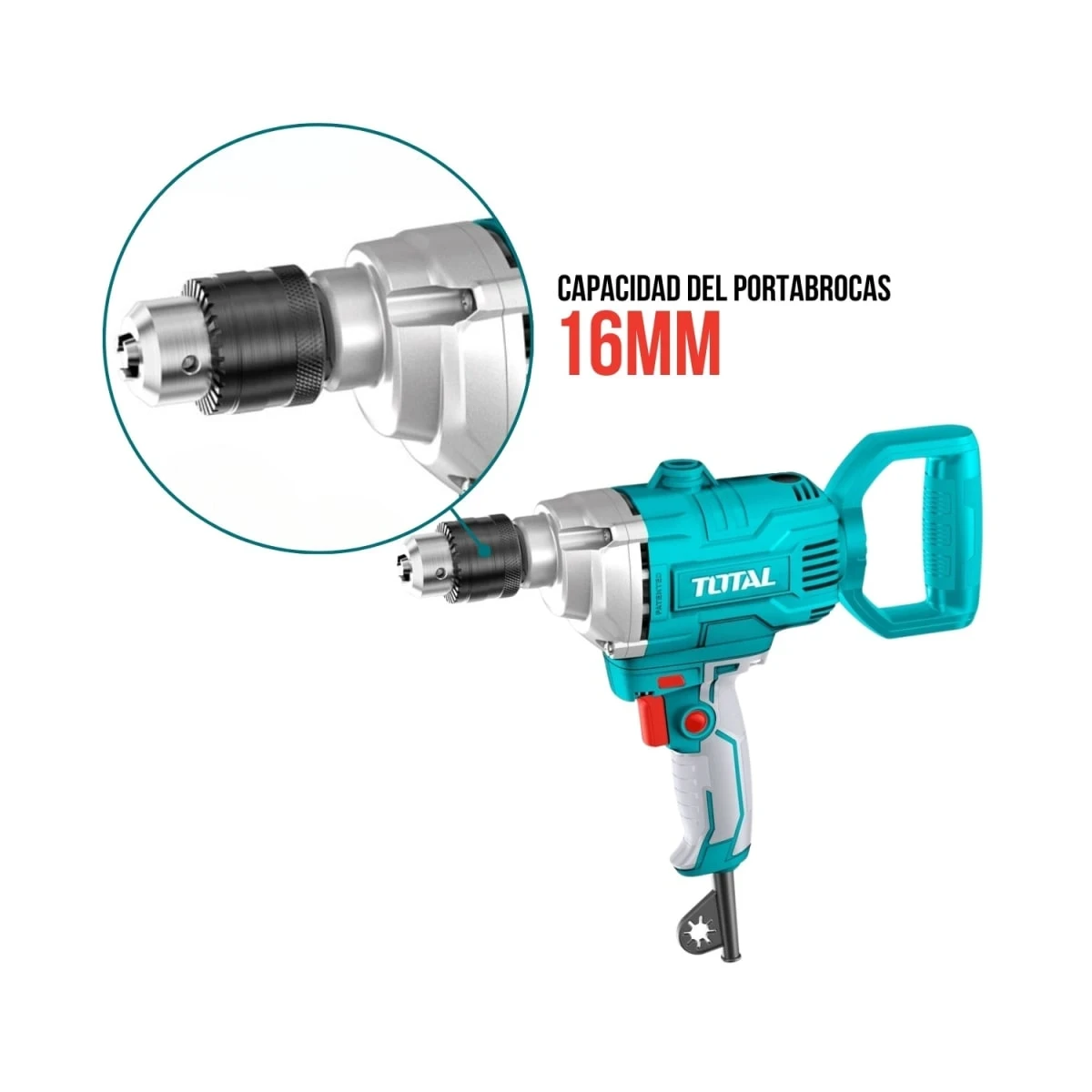 TD61106 Taladro mezclador 1100w industrial total 5