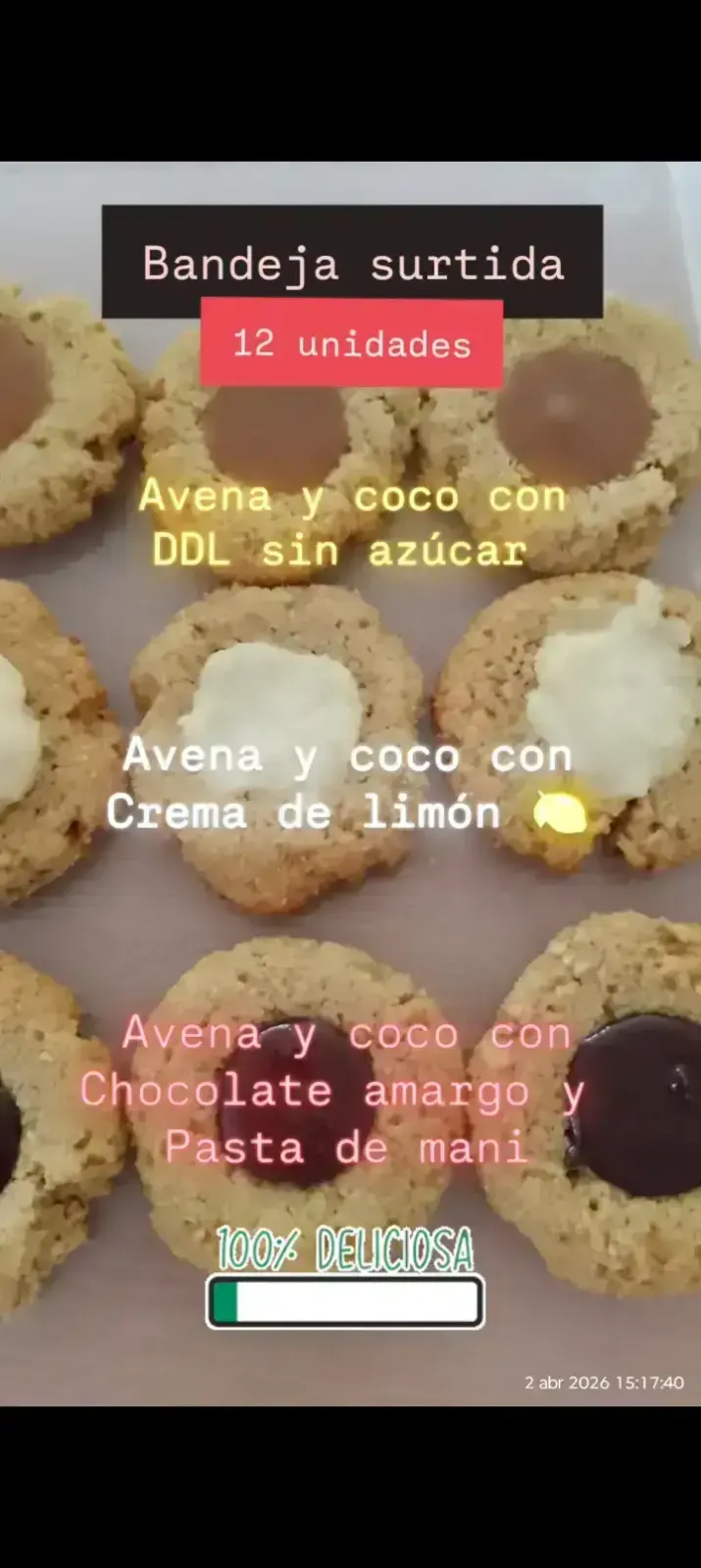 Pepas surtidas avena y coco