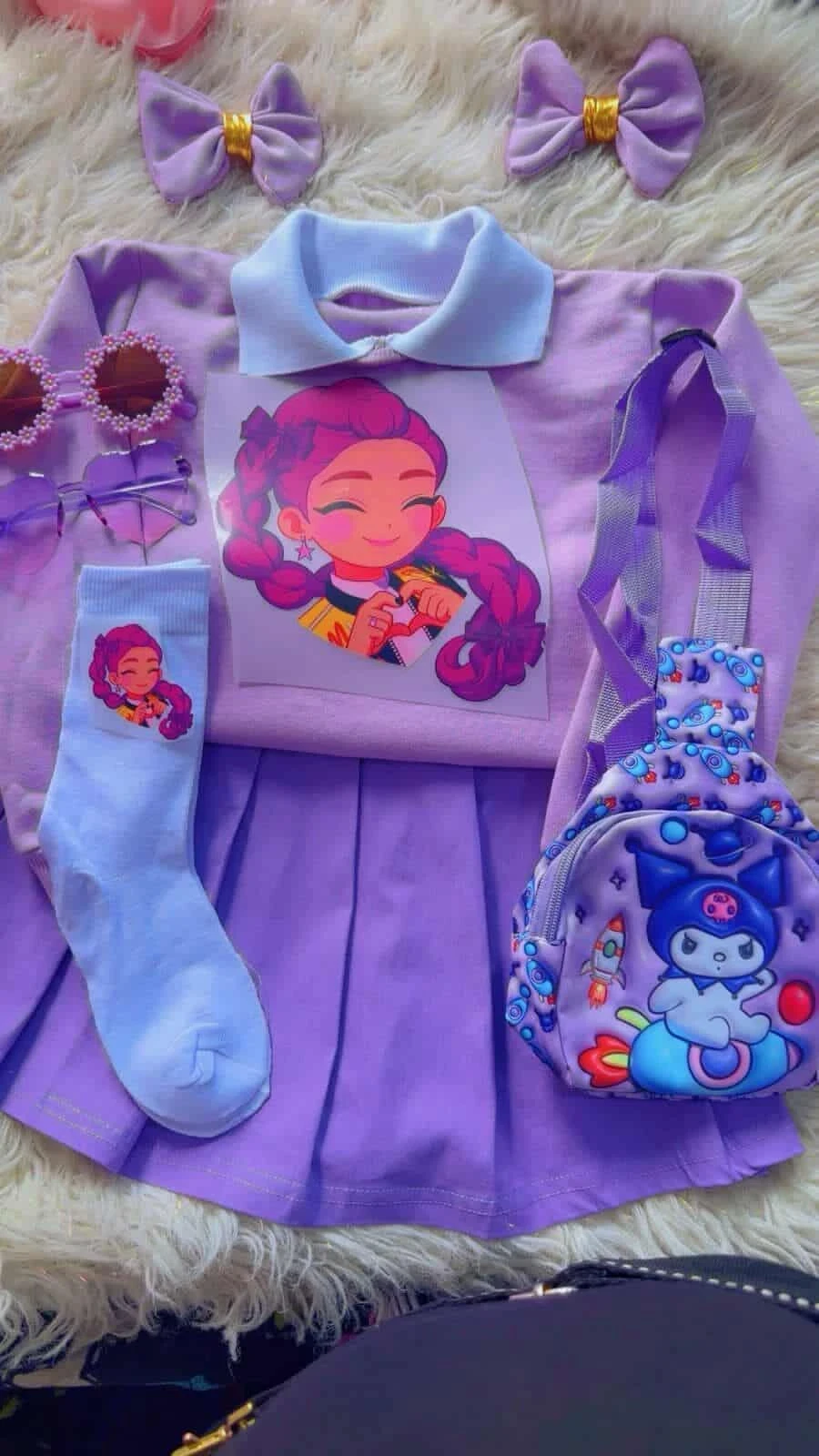 Conjunto para niña guerreras kpop 8