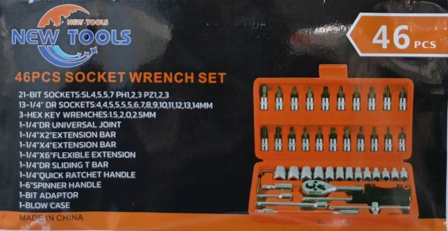 SET DE TUBOS NEW TOOLS 46 PIEZAS