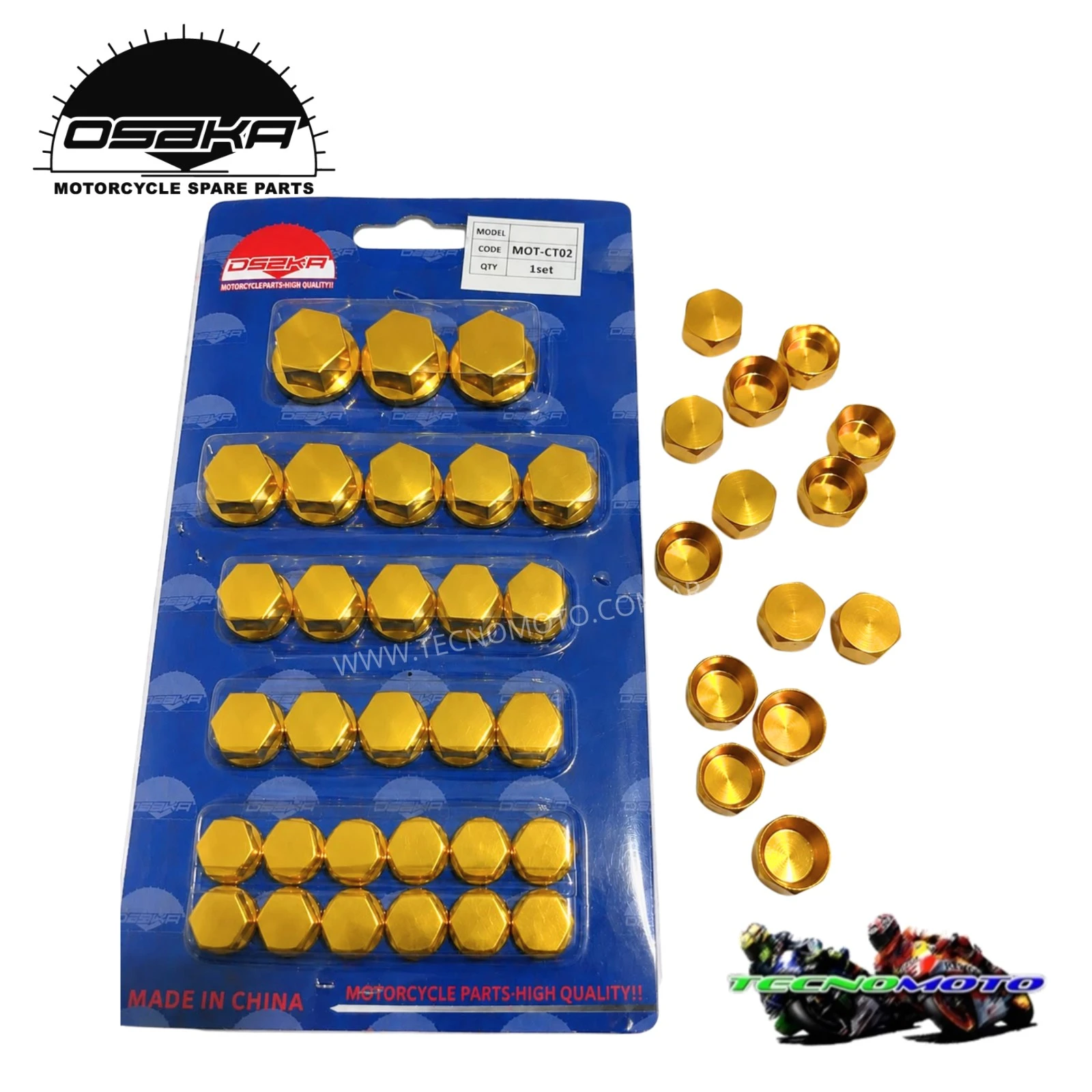 KIT CUBRE TORNILLO DORADO -30 PIEZAS -50645