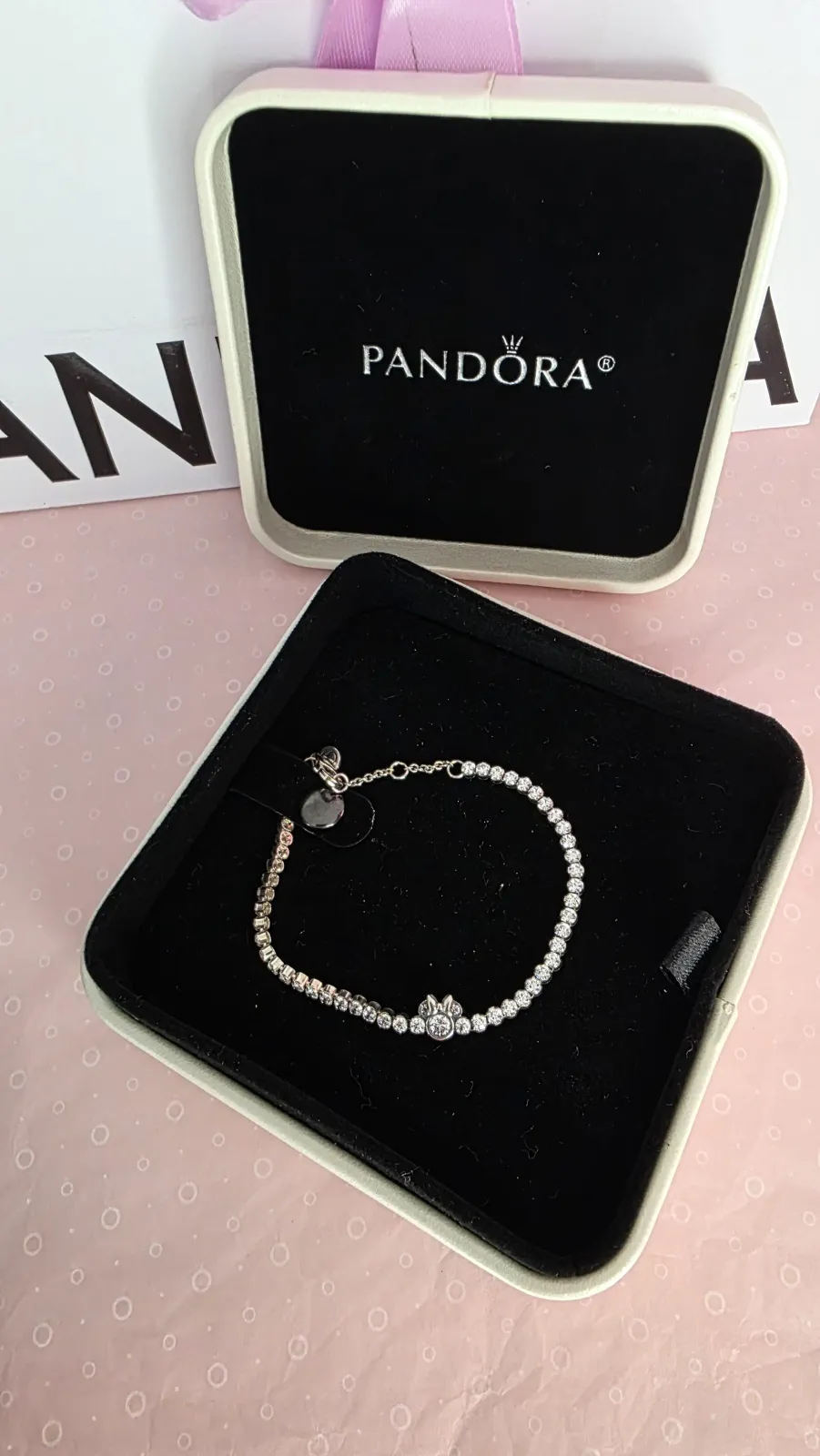 Pandora Disney Minnie Mouse Tennis Bracelet 4