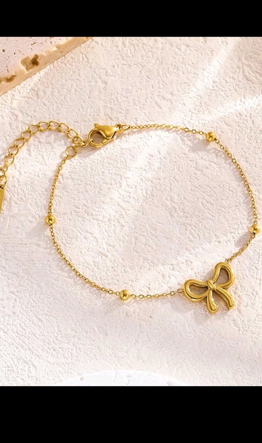 Brazalete de cadena con eslabón/ Diseño de lazo 🎀 4