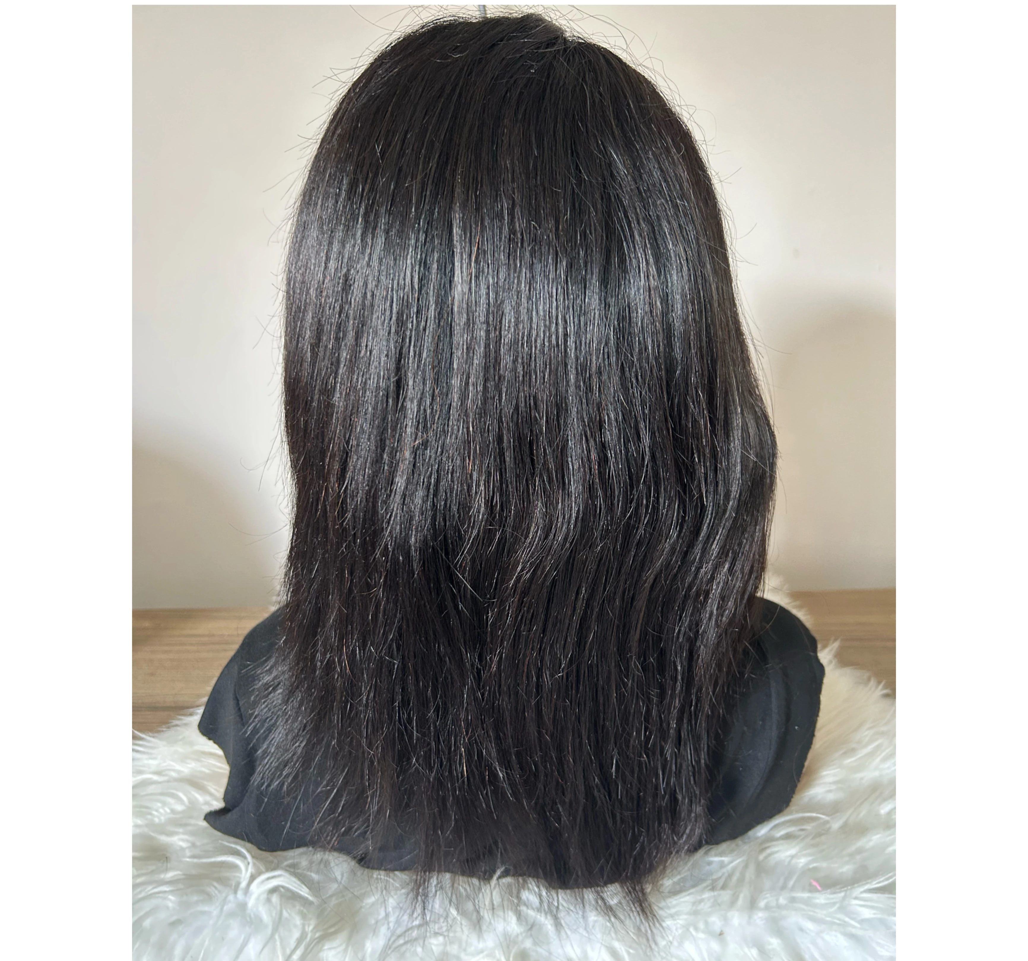 Peluca lisa con diadema 14 pulgadas, 150% densidad  2