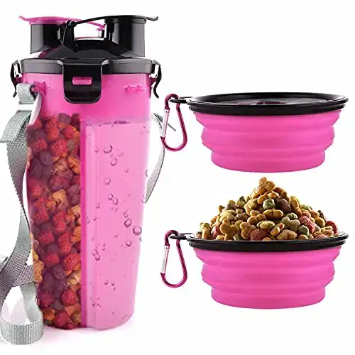 DISPENSADOR PORTÁTIL DE AGUA Y COMIDA