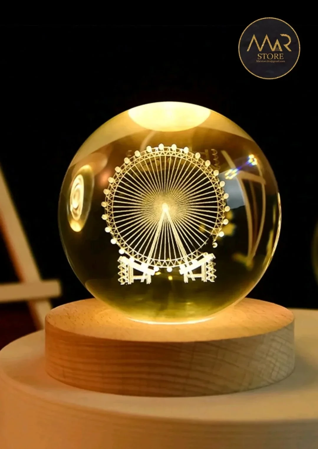 Lampara de cristal led (USB)