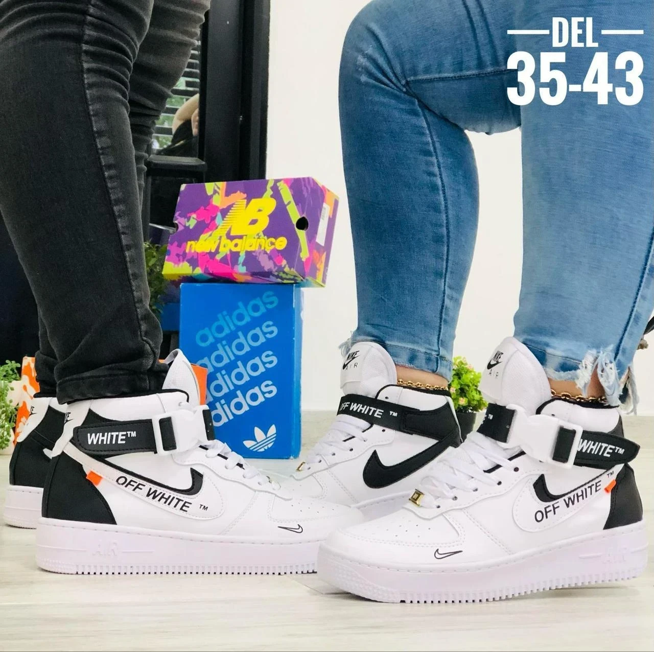 Nike Off White Blanco negro Unisex