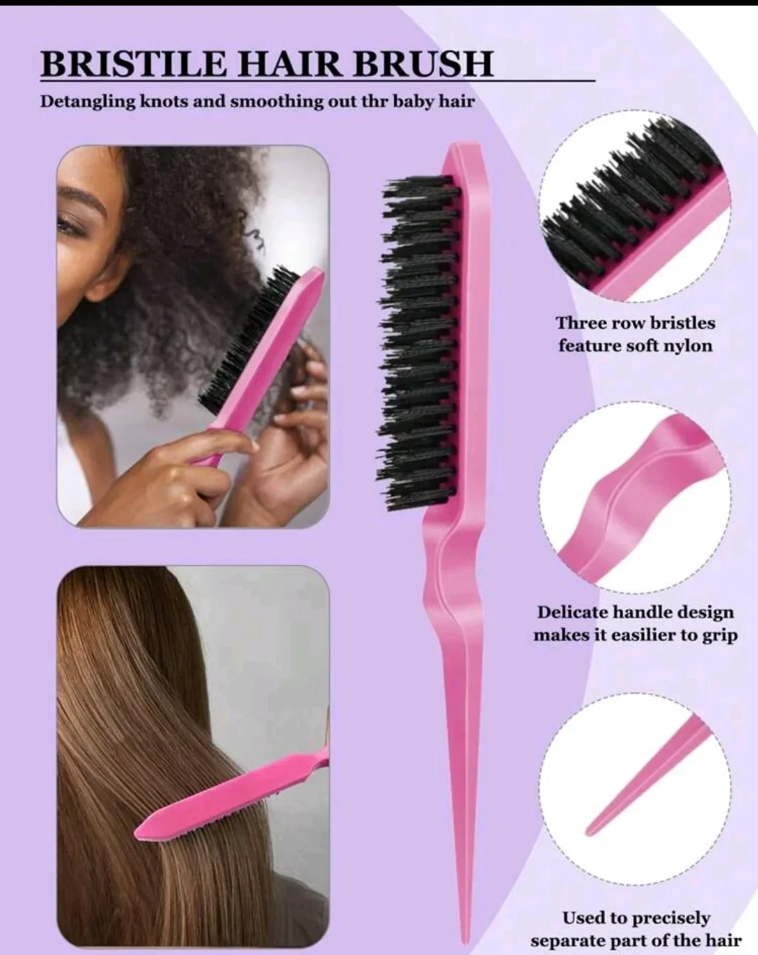 Conjunto de cepillos para cabello 4