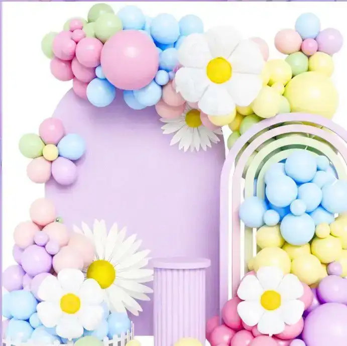 Set super guirnalda globo 59 pcs multicolor pastel