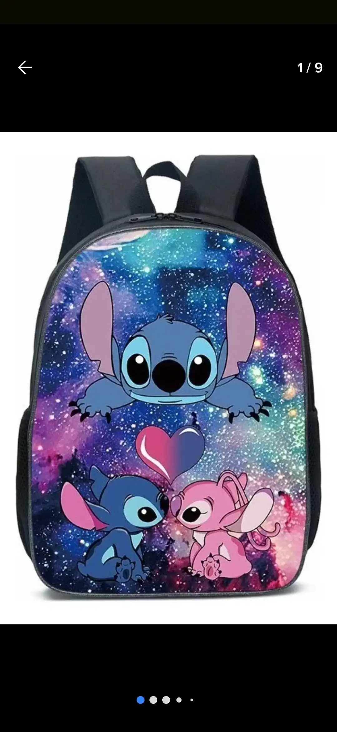 Mochila Bandolera Lilo Stitch Juego De 3 Piezas 2