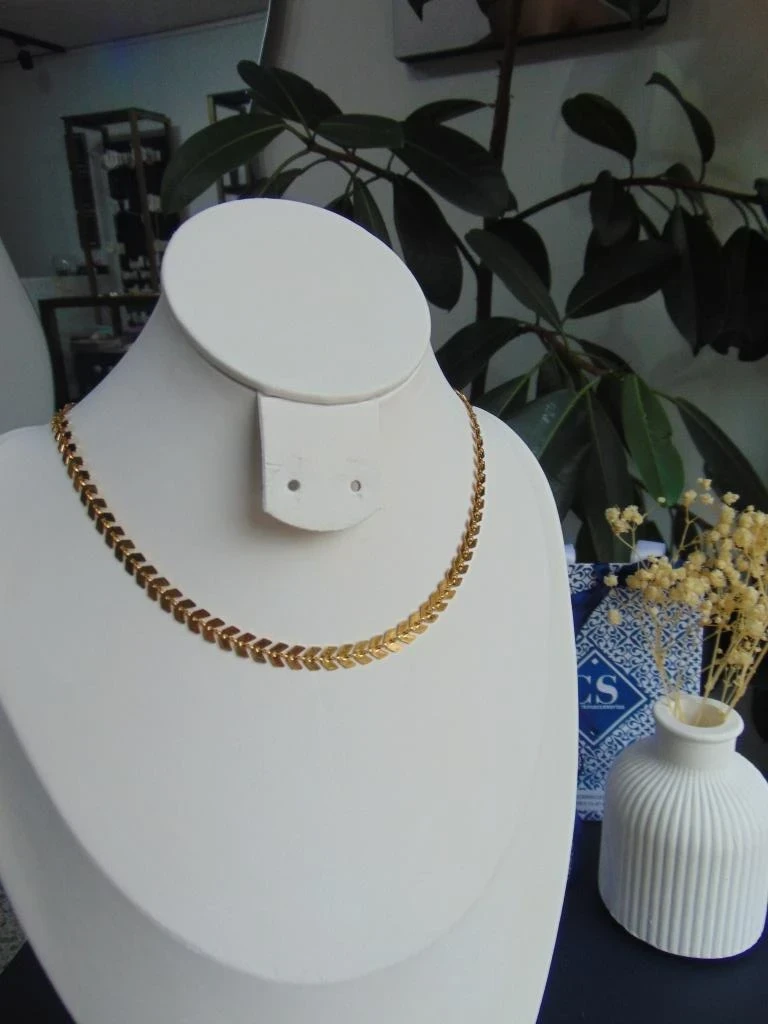 CHOKER ACERO DOR ESPIGA 2