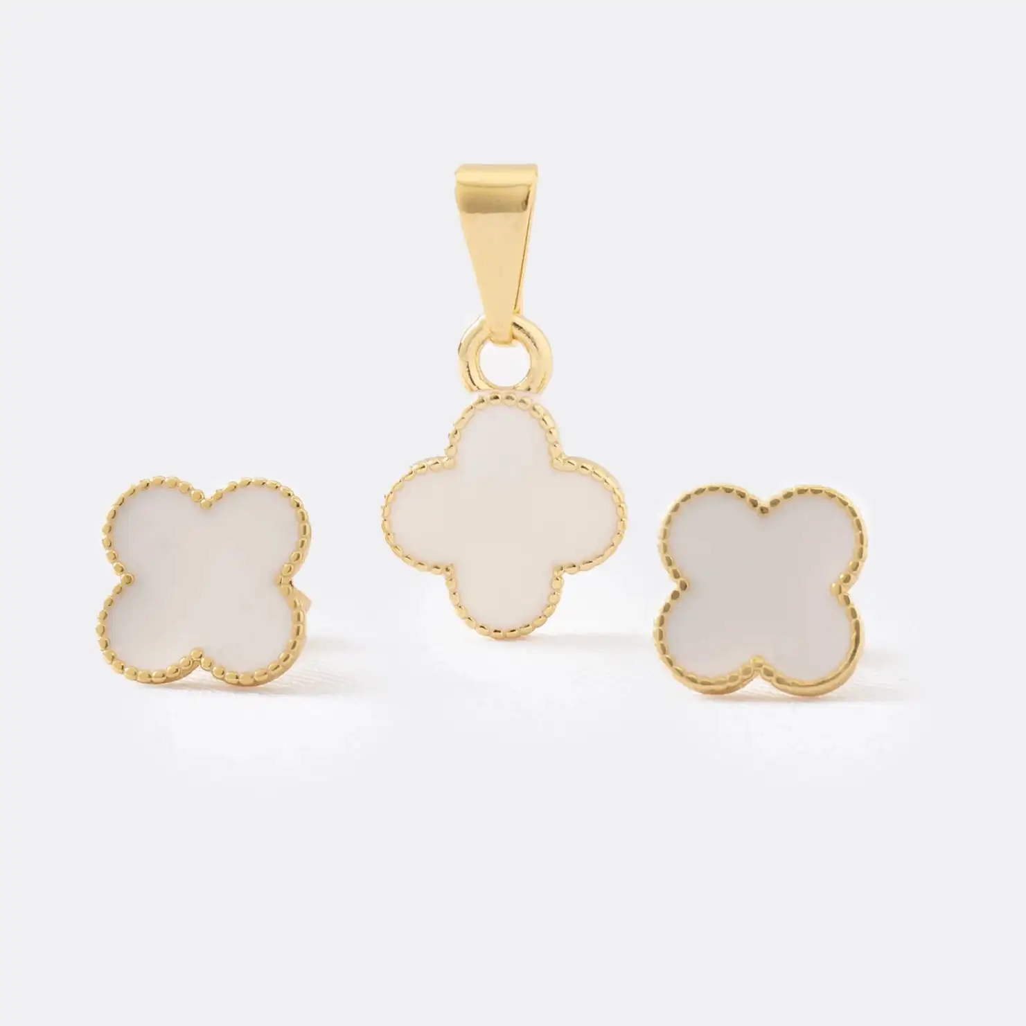 Conjunto Clover Blanco 1cm