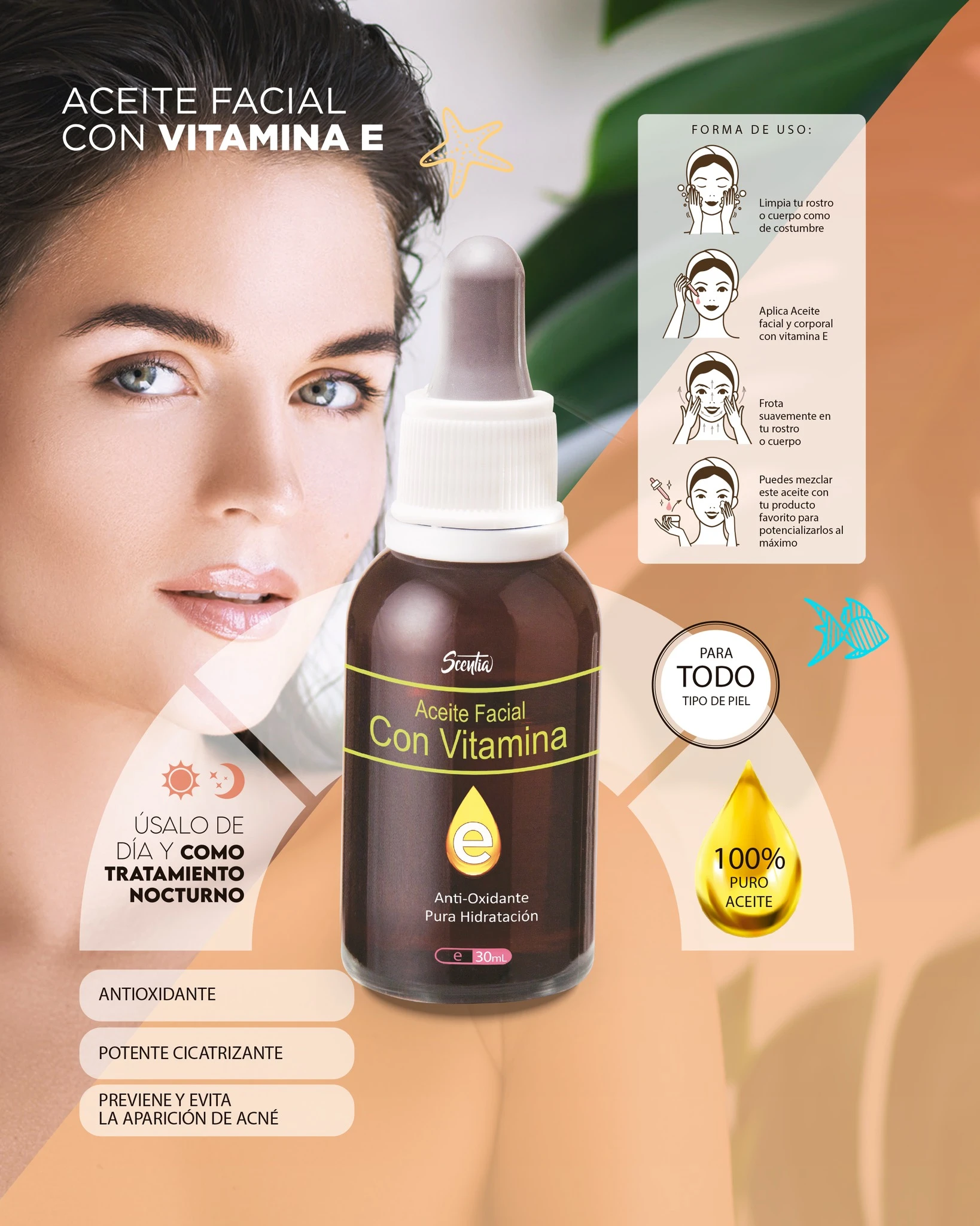 Aceite Facial con Vitamina E 2